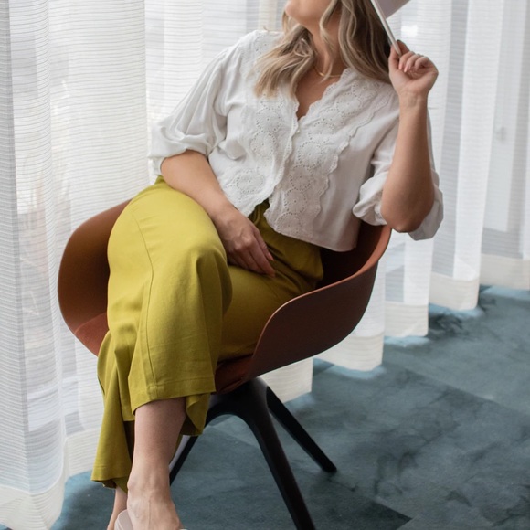 FRNCH Ivanna Woven Wide Leg Pants - Picture 4 of 4